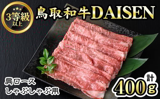 鳥取和牛DAISEN肩ロースしゃぶしゃぶ(400g)【sm-AO005】【大幸】鳥取県境港市17000肉牛肉