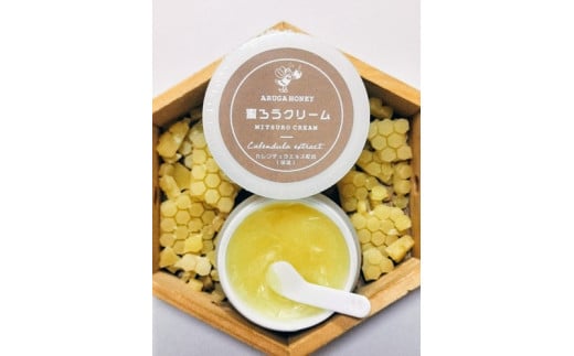 132 みつろうクリーム (カレンデュラエキス配合) 25ml スパチュラ付き長野県辰野町9000鍋セット・総菜・加工食品ジャム・はちみつ