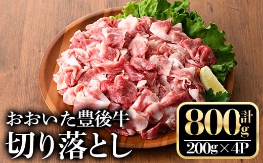 おおいた豊後牛切り落とし(計800g・200g×4P)牛肉 お肉 豊後牛 小分け【112100500】【ミートクレスト】大分県宇佐市12000肉牛肉
