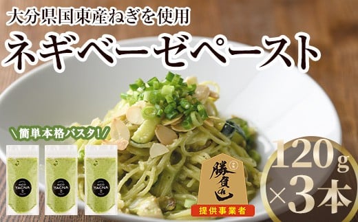 ネギベーゼ(3本) ネギ ねぎ 葱 調味料 薬味 ペースト 勝負めし 【116900100】【リーコタクナ】大分県宇佐市12000調味料・油