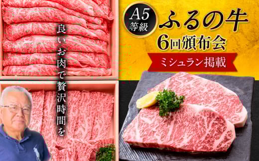 鞍手町 ふるの牛 頒布会 計2kg以上 全6回《お申込み月の翌月から出荷開始》ふるの牛 サーロインステーキ 特選焼き肉用 ロース カルビ すき焼き しゃぶしゃぶ ロース 焼肉 焼肉用 定期便 頒
