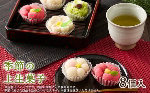 季節の上生菓子 8個入り【1591820】大阪府茨木市11000菓子・スイーツその他 和菓子