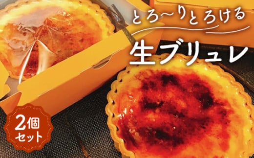 とろ〜りとろける生ブリュレ(2個セット) / スイーツ 洋菓子 菓子 タルト カスタード キャラメリゼ デザート ご褒美 ティータイム おやつ 濃厚 冷凍 半解凍 とろける くちどけ こだわり