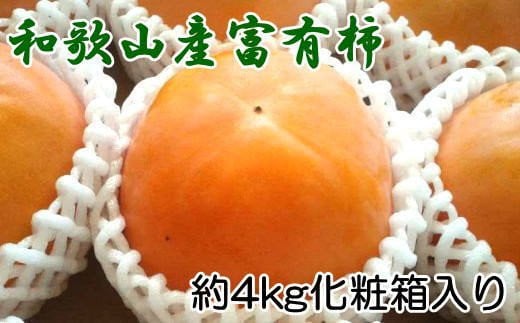 【厳選・産直】和歌山産の富有柿 約4kg(化粧箱入り)(2L〜4Lサイズ)【2025年11月中旬から12月中旬頃順次発送】【TM60】和歌山県かつらぎ町15000果物・フルーツその他 果物・フルーツ