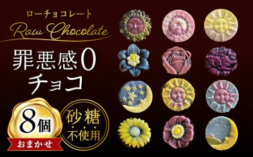 栄養たっぷりローチョコレート8個入り / ローチョコレート チョコ チョコレート ちょこれーと ローカカオ カカオ 砂糖不使用 カロリーオフ 低カロリー スイーツ お菓子 / 大村市 / ROSSO raw swe
