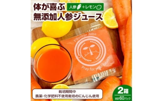 冷凍にんじんレモンジュース 2箱(合計60パック) 無添加 ストレート 人参ジュース【1625061】静岡県函南町30000お茶・飲料果汁・野菜飲料