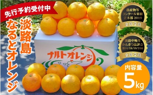 【先行予約/数量限定】 淡路島なるとオレンジ 5kg 若宮ミカン農園 ※2026年4月上旬頃より順次発送予定兵庫県14000果物・フルーツみかん・柑橘類