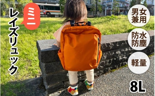 【選べるカラー】レイズリュックミニ OR【 子育てバッグ ユニセックス 軽いバッグ 撥水 防塵 豊岡鞄 コーデュラ アウトドア 旅行バッグ 通勤バッグ 長く使えるカバン SDGs ファミリーバッグ