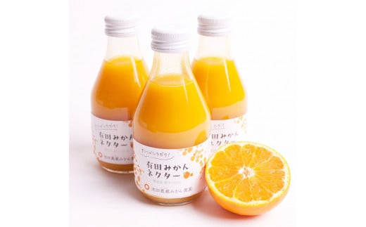 とろり みかんネクター180ml×12本【無添加100%ストレートジュース】【有田みかんジュース】【ikd101A】和歌山県古座川町14000お茶・飲料果汁・野菜飲料