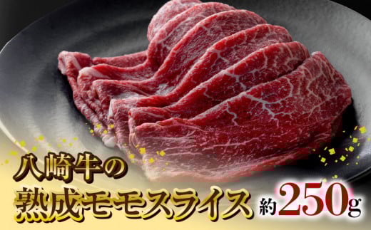 八崎牛の熟成モモスライス約250g N0105-YA838宮崎県延岡市19000肉牛肉