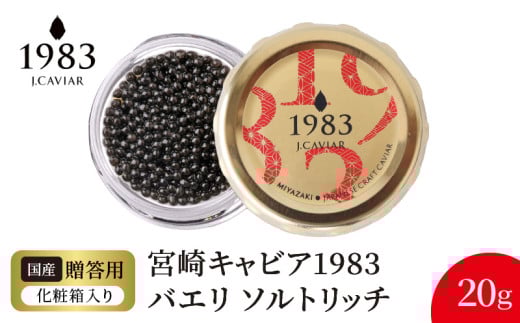 宮崎キャビア1983 バエリ ソルトリッチ(20g) N027-YD0223宮崎県延岡市47000魚介・海産物明太子・その他魚卵