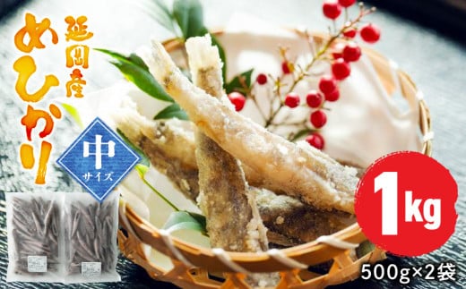 延岡産めひかり無頭中サイズ500g×2袋 N0184-YA2267宮崎県延岡市12000魚介・海産物貝類