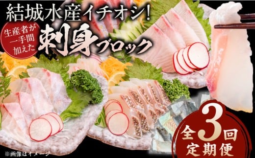 【3ヶ月定期便】(冷凍)結城水産イチオシ!生産者が一手間加えた刺身ブロック N015-YD0240宮崎県延岡市47000魚介・海産物鮮魚