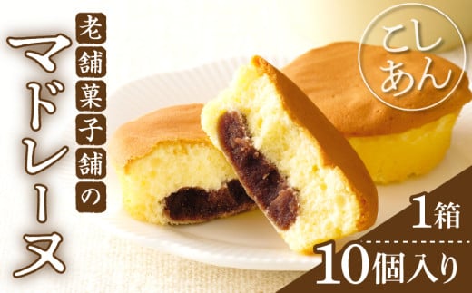 【2週間以内発送】老舗菓子舗のマドレーヌ(こしあん入り)計10個 焼き菓子 スイーツ 詰め合わせ 洋菓子_T035-0041宮崎県都農町11000菓子・スイーツその他 洋菓子