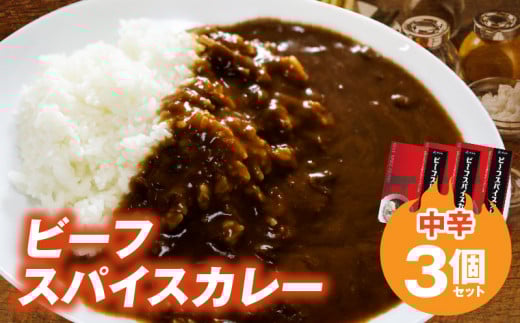 ビーフスパイスカレー3個セット T07205福岡県上毛町12000鍋セット・総菜・加工食品総菜