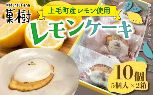 【ナチュラルファーム菓樹】レモンケーキ 10個(5個入×2箱)〜上毛町産レモン使用〜  NK1106福岡県上毛町12000菓子・スイーツケーキ・カステラ