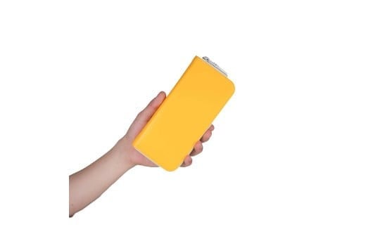 ラウンド長財布/ イエロー M025広島県広島市96000衣類・装飾品・工芸品財布