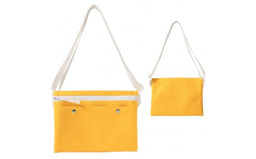 サコッシュ/ イエロー M048広島県広島市52000衣類・装飾品・工芸品鞄・バッグ