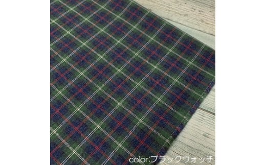 播州織生地「コットン混ネル チェック(50061)」(1m)04-4 ブラックウォッチ兵庫県西脇市4000衣類・装飾品・工芸品その他 装飾品・工芸品
