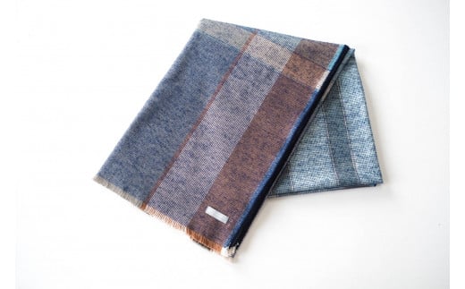 【播州織 ブランケット】Sashiko Organic Cotton Blanket(132-4) KUCHINASHI兵庫県西脇市132000雑貨・日用品寝具・タオル