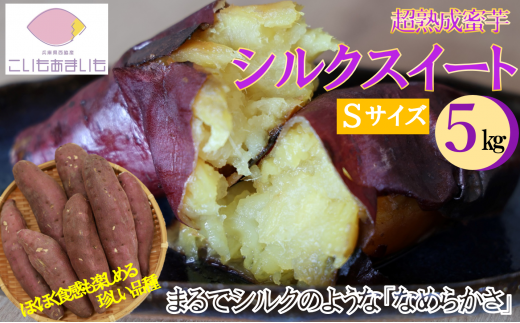 【予約:1月下旬発送予定】超熟成蜜芋「こいもあまいも」シルクスイート Sサイズ 合計5s(10-82) さつまいも兵庫県西脇市10000野菜・きのこじゃがいも・イモ類
