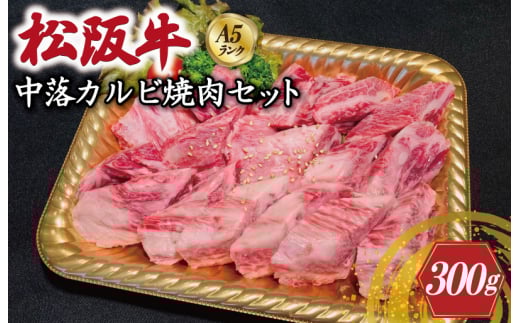 ★レビューキャンペーン対象★特選A5 松阪牛 職人カットの中落カルビ 焼肉セット 自家製タレ付き (300g)【焼肉和牛料理 金竹】お取り寄せ  肉 牛 牛肉 和牛 ブランド牛 高級 国産 冷凍 人