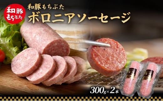 和豚 もちぶた ボロニアソーセージ 300g×2本 和豚 もち豚 豚肉 ポーク お肉 肉 豚 ぶた ブタ 加工肉 アウトドア宮城県大河原町5000肉加工肉(ハム・ソーセージ等)