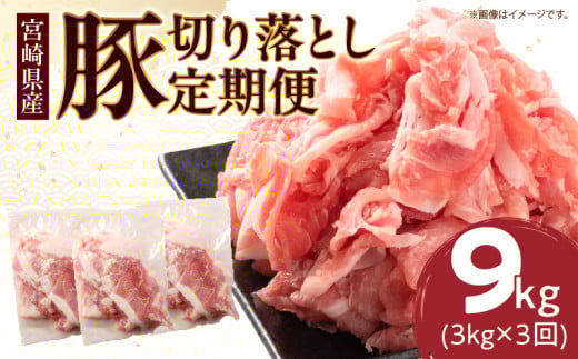 数量限定 3か月 お楽しみ 定期便 小分けで便利  豚 切り落とし 総重量9kg お肉 豚肉 国産 小分け 真空パック 個包装 万能食材 おすすめ おかず 食品 お弁当 豚丼 しゃぶしゃぶ お祝い 記念日