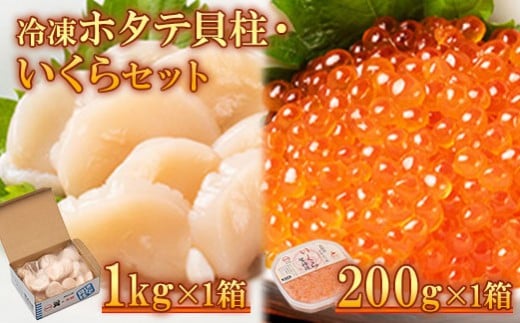 冷凍ホタテ貝柱・いくらセット【0401701】北海道猿払村36000魚介・海産物貝類