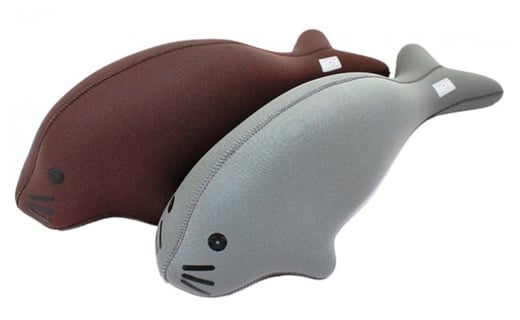 クロッツやわらか湯たんぽ アザラシタイプ※グレー_10103Z-1大分県国東市18000雑貨・日用品寝具・タオル