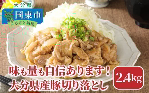 味も量も自信あります!!大分県産豚切り落とし2.4kg_0244N大分県国東市11000肉豚肉