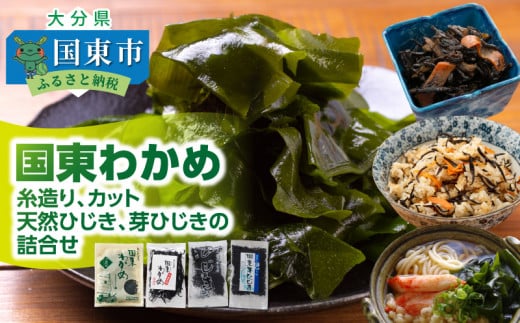 国東わかめ(糸造り,カット),天然ひじき,芽ひじきの詰合せ_1095R大分県国東市10000魚介・海産物のり・海藻