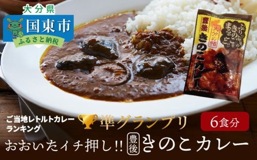 おおいたイチ押し!!豊後きのこカレー6食分_1295R大分県国東市10000鍋セット・総菜・加工食品総菜