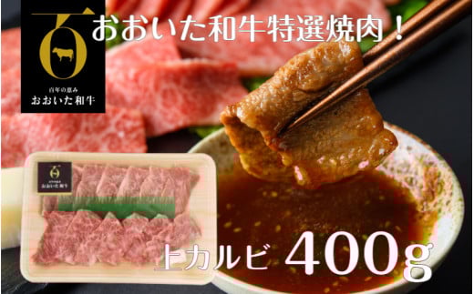 【A4〜A5等級】おおいた和牛特選焼肉!(上カルビ400g)_1853R大分県国東市10000肉牛肉