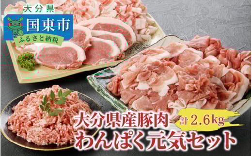 大分県産豚わんぱく元気セット2.6kg_1827R大分県国東市15000肉豚肉