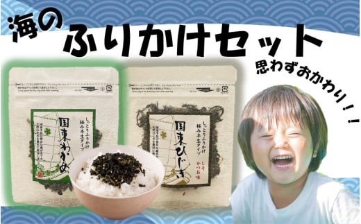 ご飯が進む!海のふりかけセット( わかめふりかけ & ひじきふりかけ )_2516R大分県国東市3000魚介・海産物のり・海藻