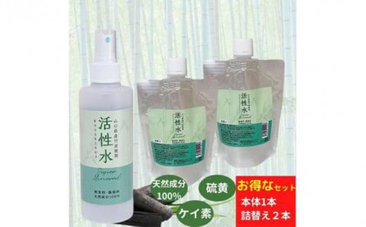 活性水スプレー 200ml×3本セット(本体1本 詰め替え2本)【活性水 スプレー 無添加 無香料 天然成分 ボディケア スキンケア ヘアケア 全身ケア 赤ちゃんにも安全 敏感肌対応 家族みんなに使