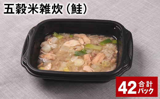 五穀米雑炊(鮭) 計42パック 五穀米 うるち米 お米 雑炊熊本県相良村84000米・パン玄米・雑穀米・もち米・餅