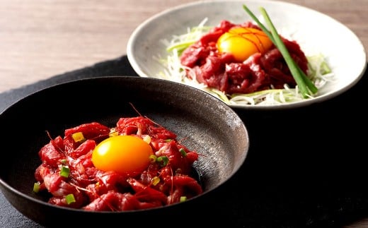 熊本特産馬刺し ユッケ食べ比べセット ユッケ ネギトロ 馬刺 馬肉 ばさし 計約250g熊本県相良村19000肉ジビエ