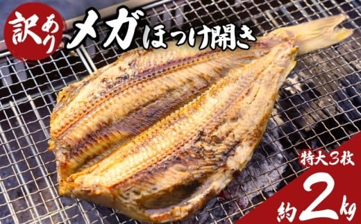 訳あり ほっけ メガほっけ開き 特大サイズ 3枚 約2.0s ほっけ ホッケ 縞ほっけ 縞ホッケ 縞ほっけ干物 縞ホッケ干物 特大 メガサイズ 干物 創業90余年 干物専門店 高級干物 和食 酒の肴 グ