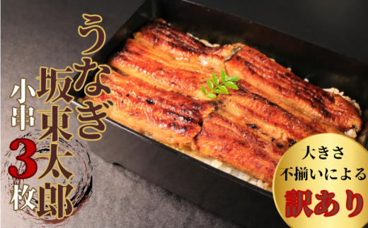 訳あり うなぎ坂東太郎 蒲焼 小串3枚セット (約90g×3)不揃い うなぎ 坂東太郎 グルメ 鰻 ブランド 冷凍 加工品 惣菜 セット ふるさと納税 お取り寄せ グルメ ひつまぶし うな重 うな丼 規