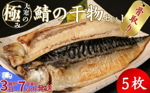 【骨取り】 大寒の極み サバ干物 5枚 1枚約200g 特大サイズ スピード発送 鯖 さば 塩サバ ノルウェー産 骨無し 骨抜き 骨なし 冷凍 一枚ずつ 梱包 パウチ 真空パック 個包装 魚 海鮮 魚介類 シ