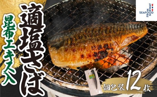 適塩さば 昆布エキス入 真空 個包装 12枚 さば 鯖 塩さば 塩鯖 適塩 適塩さば さばフィーレ 鯖フィーレ さばフィレ 鯖フィレ 切り身 切身 無添加 添加物不使用 小分け 個別冷凍 お弁当 惣菜