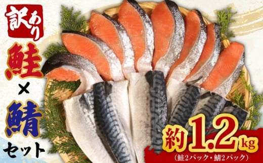 訳あり 鮭 鯖 セット 約1.2kg 銀鮭 切り身 さば フィーレ さけ しゃけ 鮭 サーモン 塩鮭 塩鯖 切り身 魚 海鮮 魚介類 魚貝 おかず おつまみ 弁当 お酒 酒 惣菜 大容量 少量 家庭用 不揃い 規格外