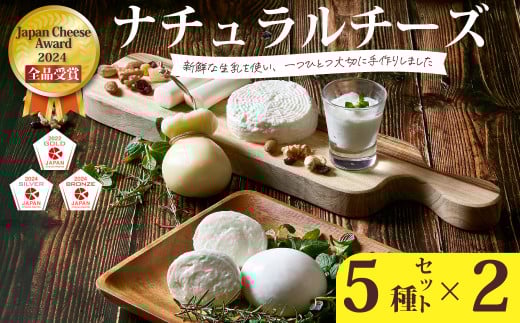 チーズ詰め合わせ 5種×2セット【Japan Cheese Awards2024 受賞】|ナチュラルチーズ チーズセット 手作りチーズ チーズ チーズセット手作りチーズ モッツァレラ カチョカヴァッロ ストリング ハ