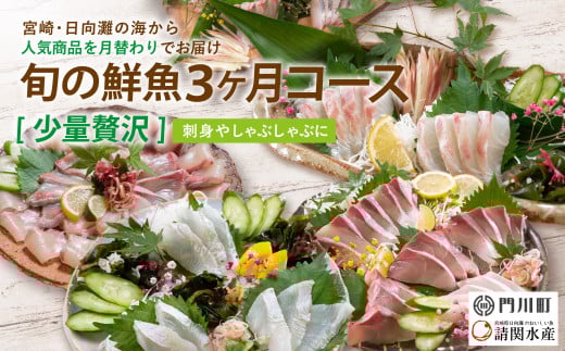 【北海道・離島配送不可】<定期便・全3回(連続)>旬の鮮魚(3ヶ月コース)ブリ かんぱち 真鯛 ヒラメ シマアジ サーモン 冷蔵 簡単調理 刺身 国産 お造り 柵 お楽しみ 切るだけ【UZ-02】【請関