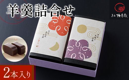 羊羹詰合せ 2本入り KCM012 /  ふるさと納税 本練り羊羹 無花果羊羹 羊羹 ようかん  無花果 セット 詰合せ 梅月庭 お菓子 菓子 お茶菓子 茶菓子 お茶請け お茶うけ おかし お土産 土産 贈り物 プ