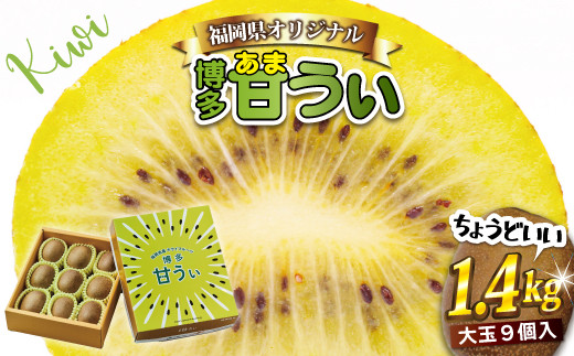 2J9 【福岡県産】キウイフルーツ「博多甘うぃ」化粧箱入り約1.4kg福岡県東峰村10000果物・フルーツその他 果物・フルーツ