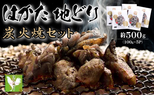 3G42 はかた地どり炭火焼セット500g(100g×5p)福岡県東峰村11000肉鶏肉