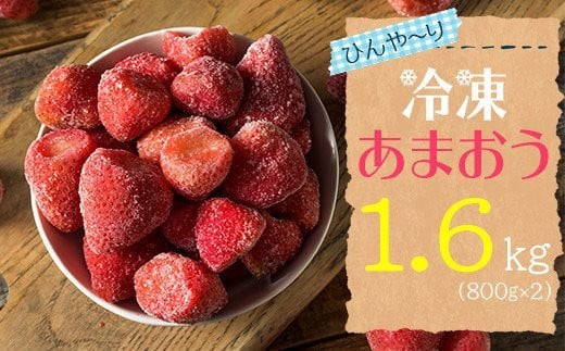 2J3-S 【冷凍】 博多 あまおう 1.6kg(800g×2袋)福岡県東峰村12000果物・フルーツいちご